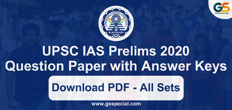 UPSC IAS Answer Key 2020 PDF - General Studies & CSAT ( All Sets)